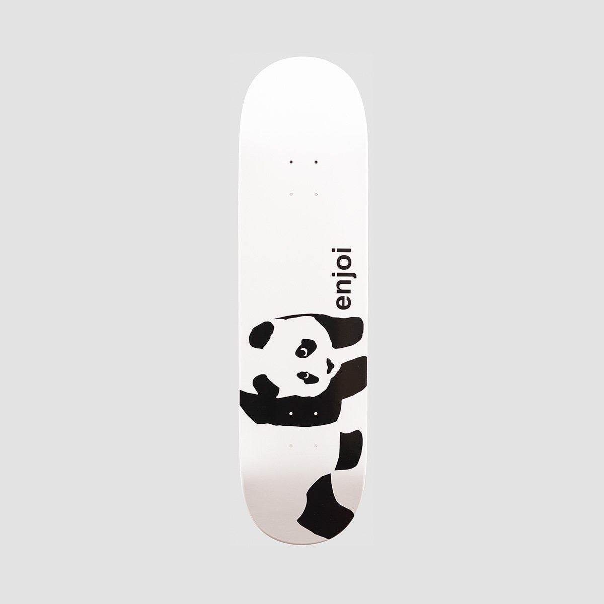 Enjoi Whitey Panda Logo Wide R7 Skateboard Deck White - 8.25"