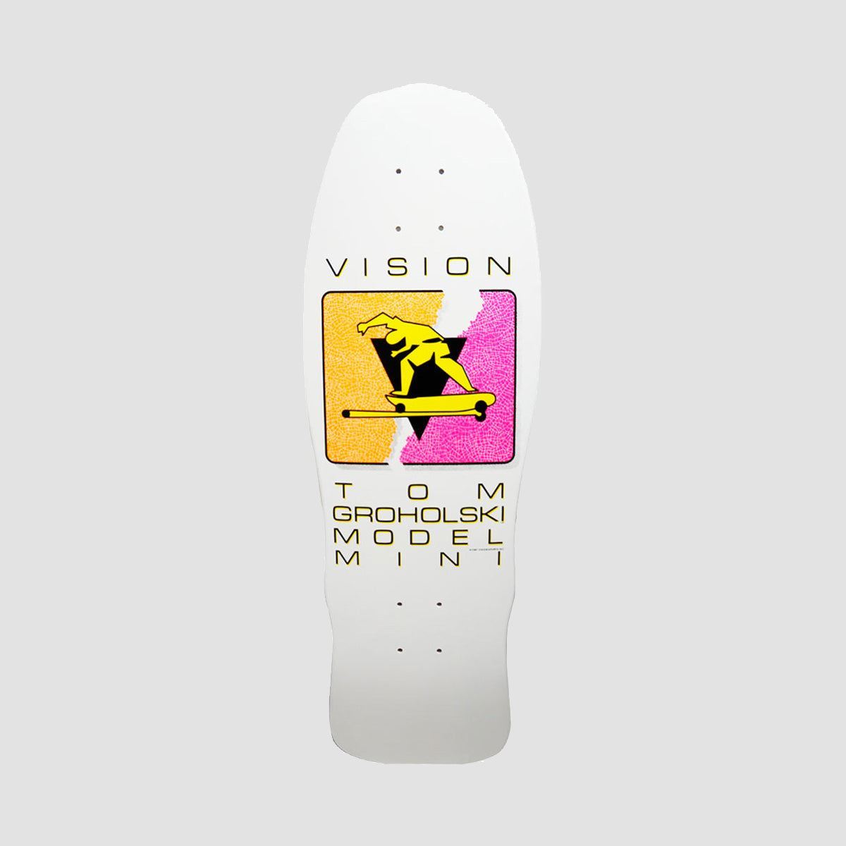 Vision Groholski Hurricane Mini Skateboard Deck White - 9.5"