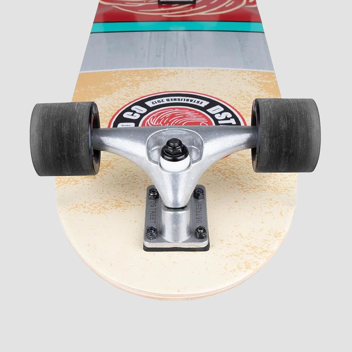 D Street Surfskate Mission Cruiser Skateboard Natural/Red - 32"