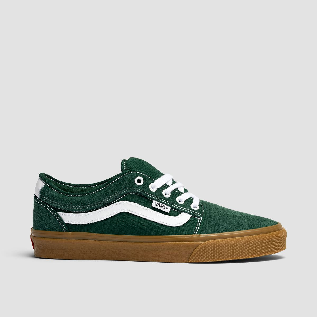 Vans Chukka Sidestripe Shoes Dark Green/Gum - Main Image