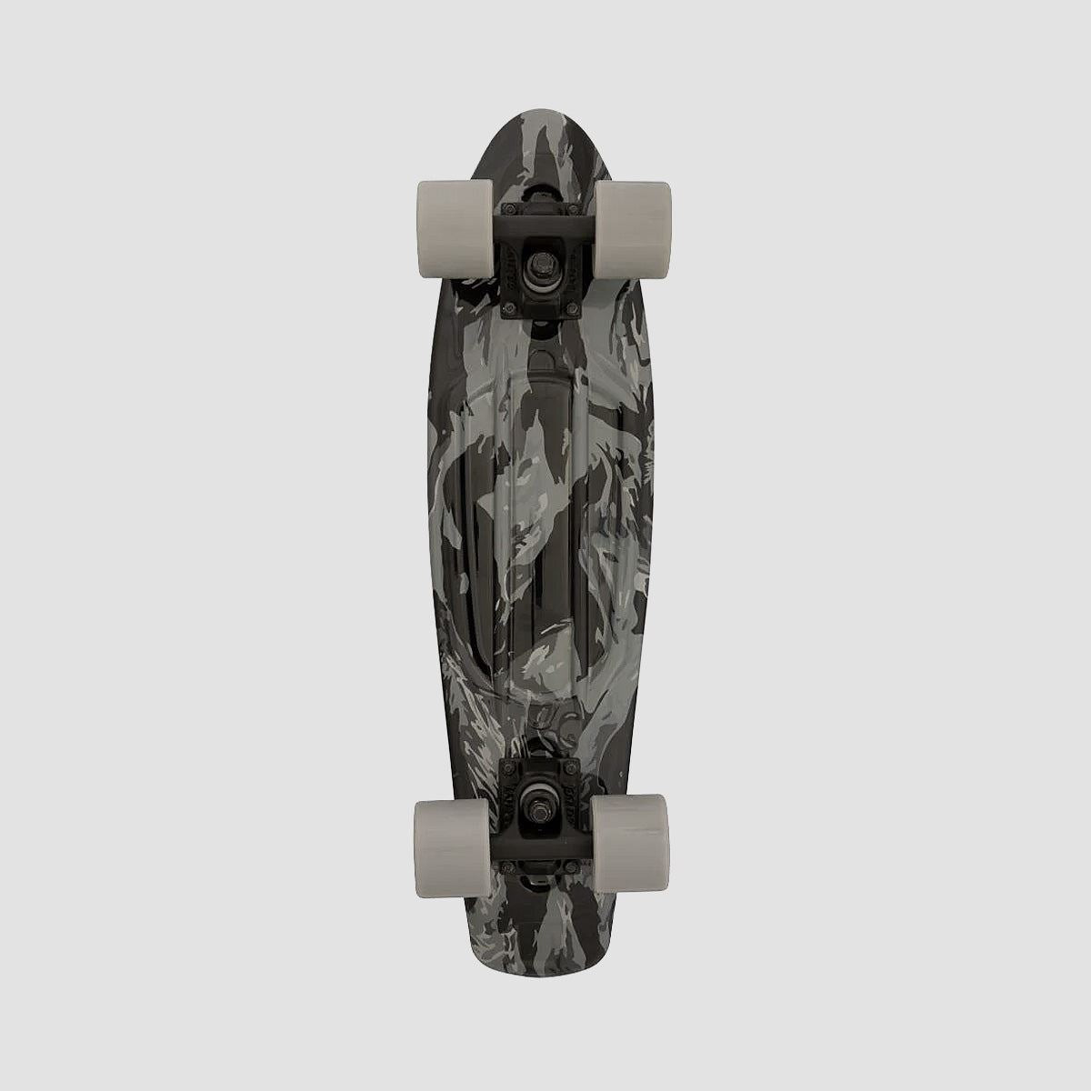 D Street Cruiser Skateboard Black Camo - 23"