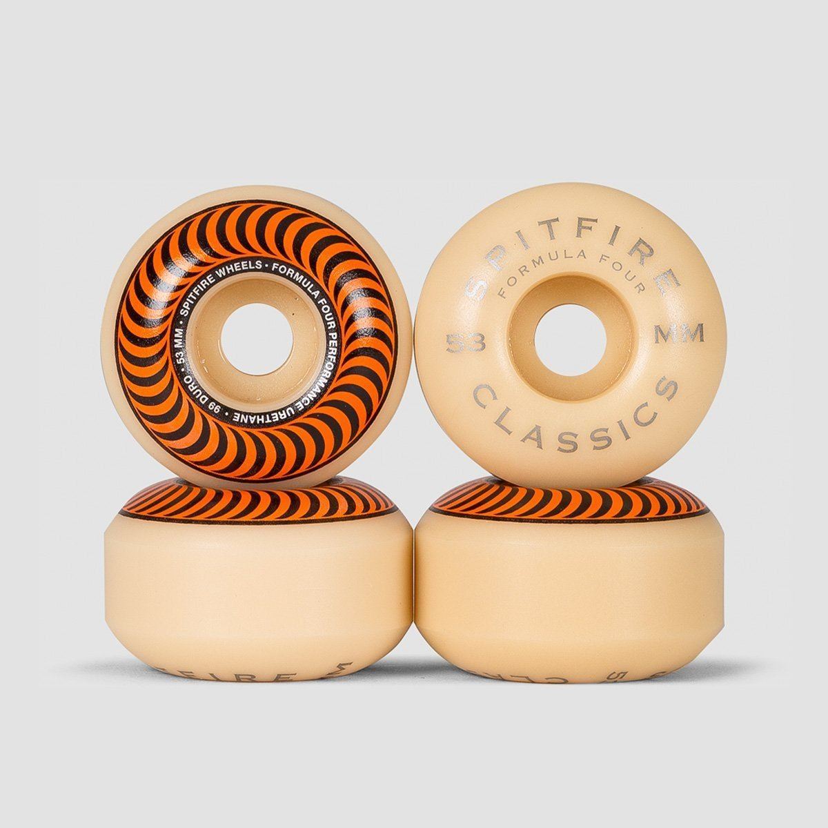 SPITFIRE FORMULA FOUR 53mm（99DU） Spitfire Formula Four Lock Ins 99du Skateboard Wheels