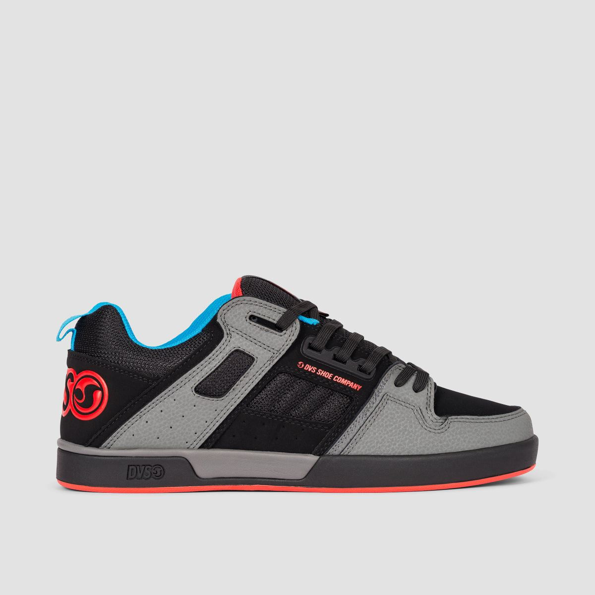 DVS Comanche 2.0+ Shoes - Charcoal/Black/Fiery Red/Blue Nubuck