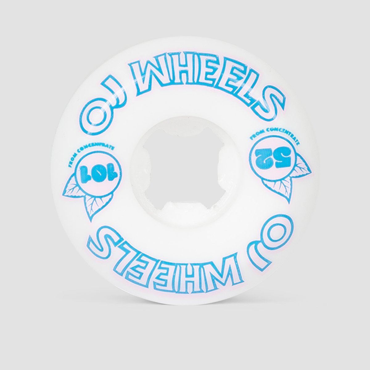 OJ From Concentrate Hardline 101a Skateboard Wheels White 52mm