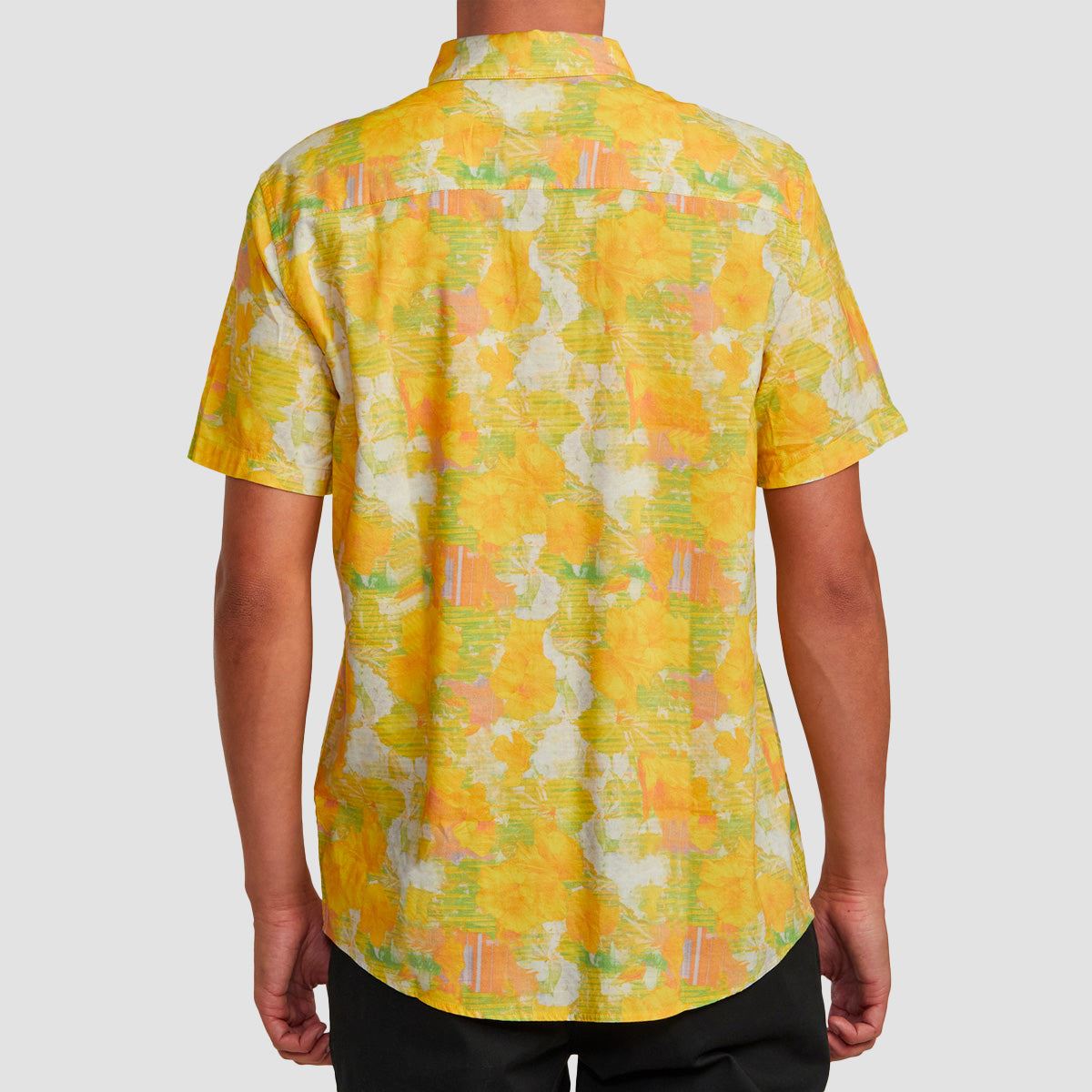 RVCA Sussingham Short Sleeve Shirt Spectra Yellow
