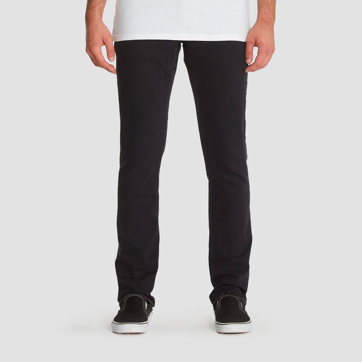 Volcom Vorta Slim Fit Jeans Black Out