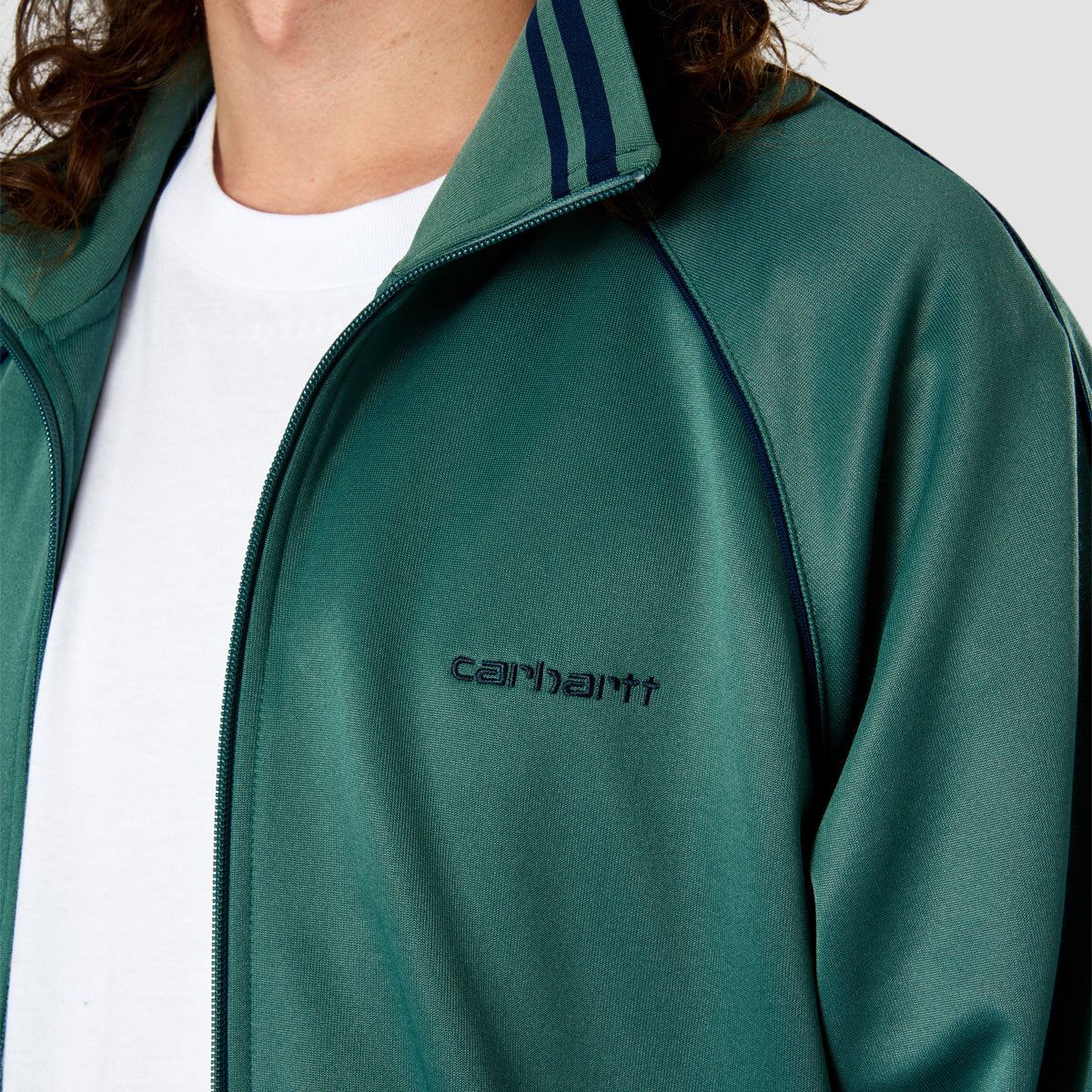 Carhartt WIP Benford Track Jacket Silver Pine/Ink
