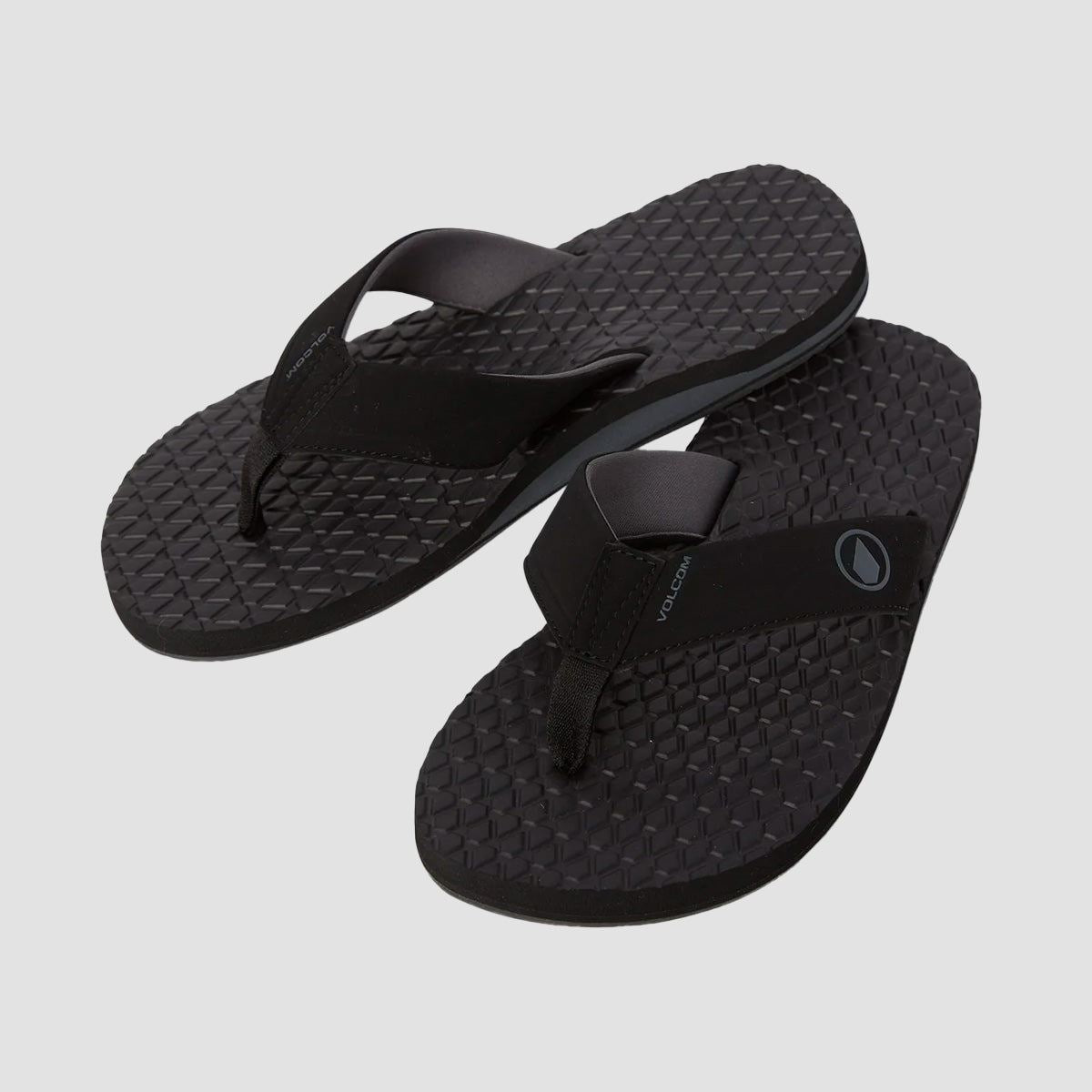 Volcom Eco Recliner 2 Sandals Black Grey