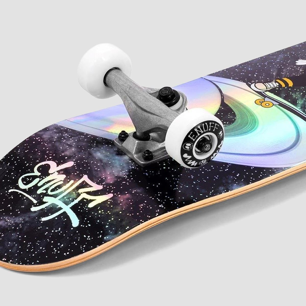 Enuff Skully Hologram Skateboard Black - 7.75