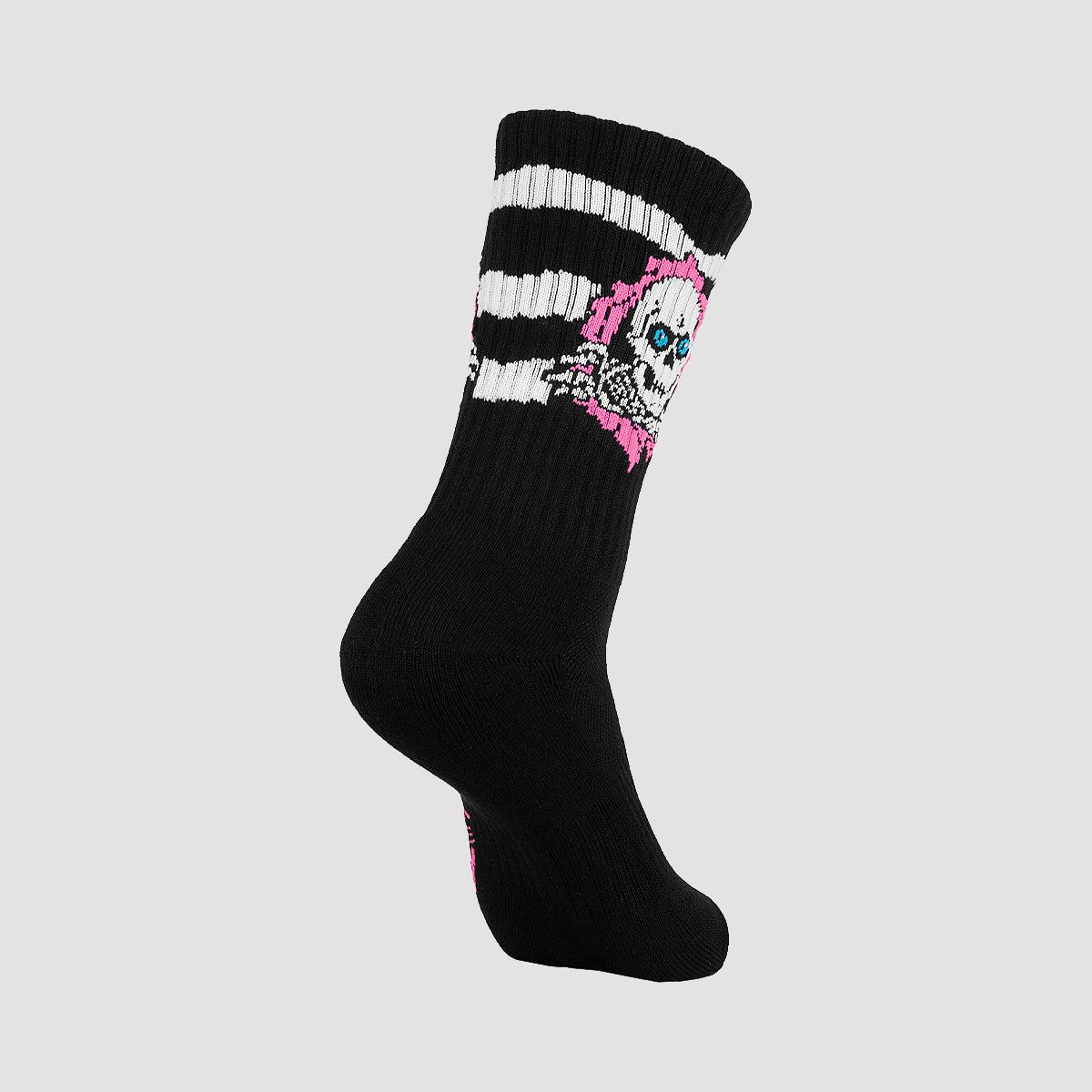 Powell Peralta Ripper Rip Socks Stripes Black/Pink