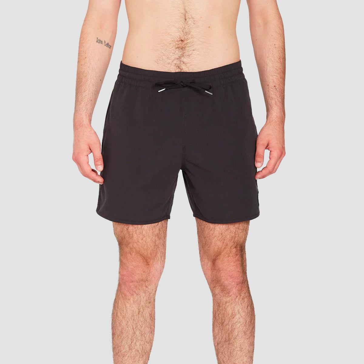 Volcom Lido Solid 16" Boardshorts Black