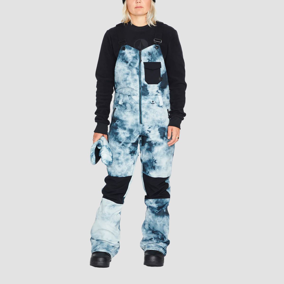 Volcom Swift Snow Bib Overall Storm Tie-Dye - Womens