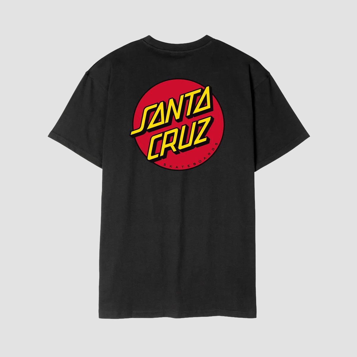 Santa Cruz Classic Dot Chest T-Shirt Black