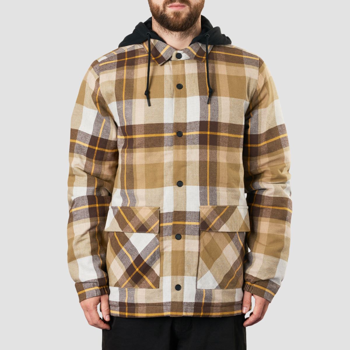 Volcom Insulated Riding Flannel Jacket Khakiest