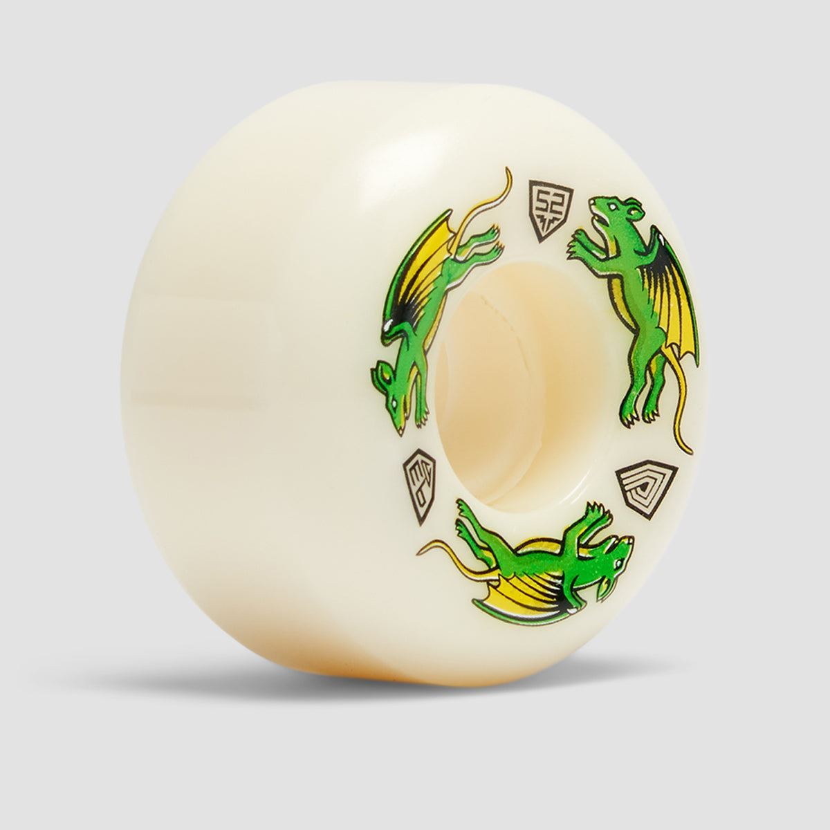 Powell Peralta Dragon Formula Nano Rats 97A V5 Skateboard Wheels White 52x 30mm