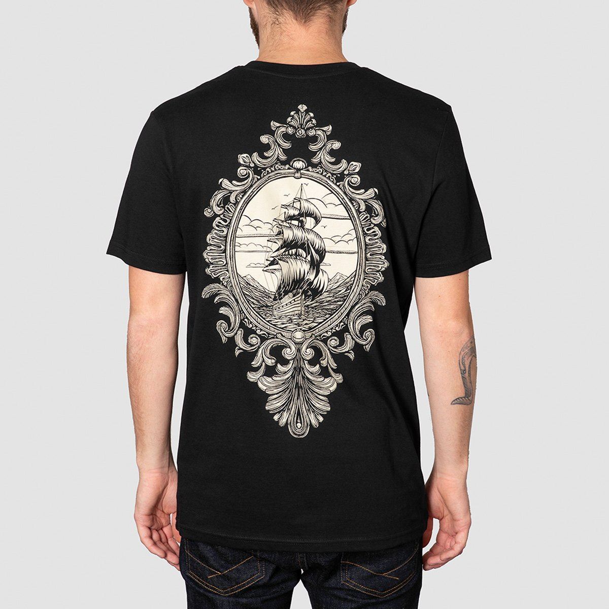 Heathen The Peaquod T-Shirt Black