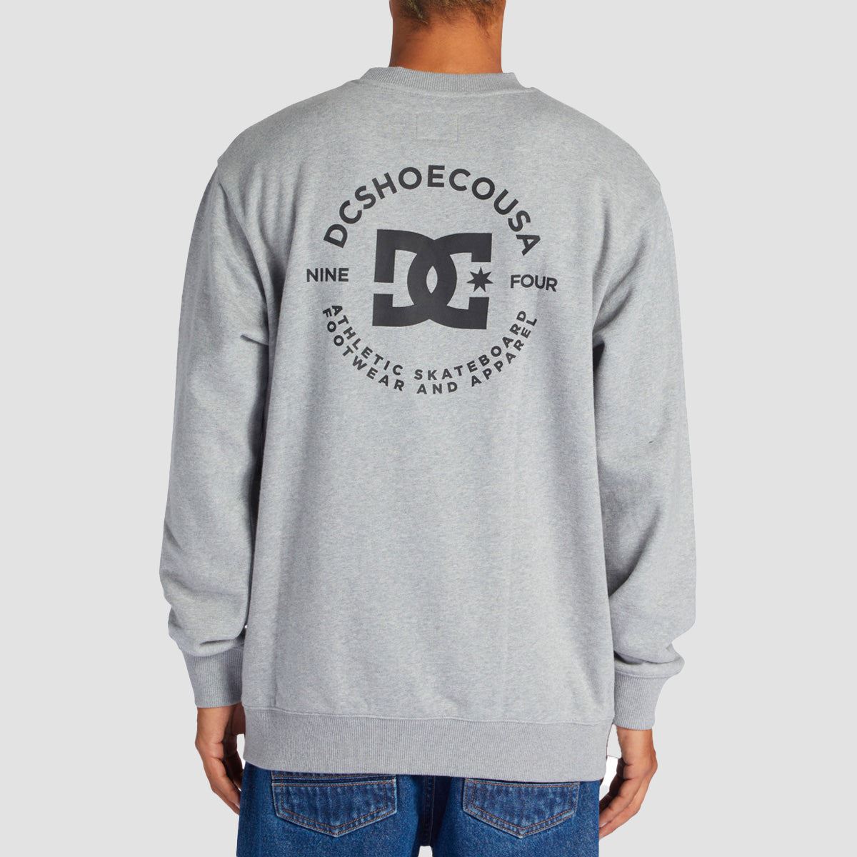 DC Star Pilot FB Crew Sweat Heather Grey