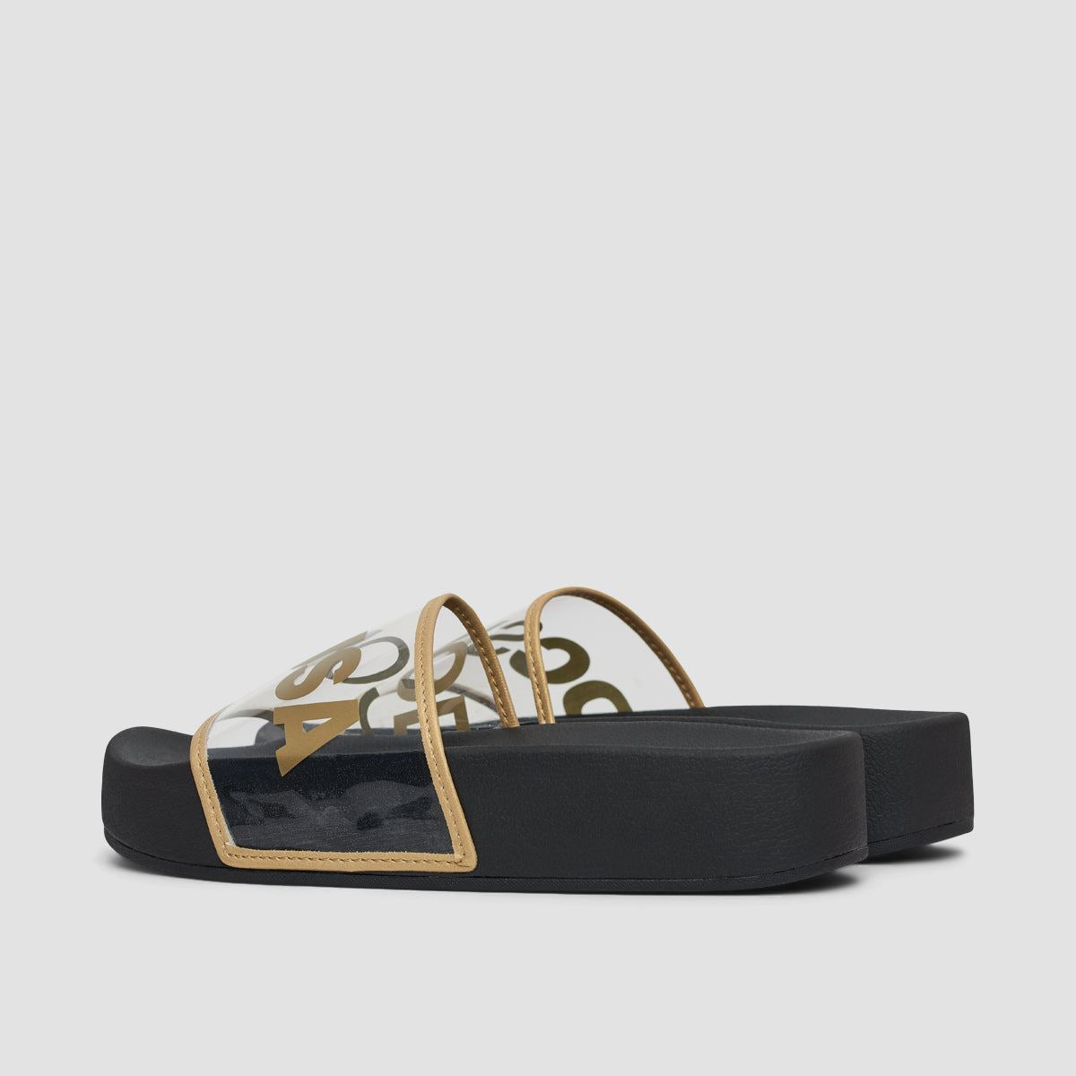 DC Slide Platform SE Black/Gold - Womens