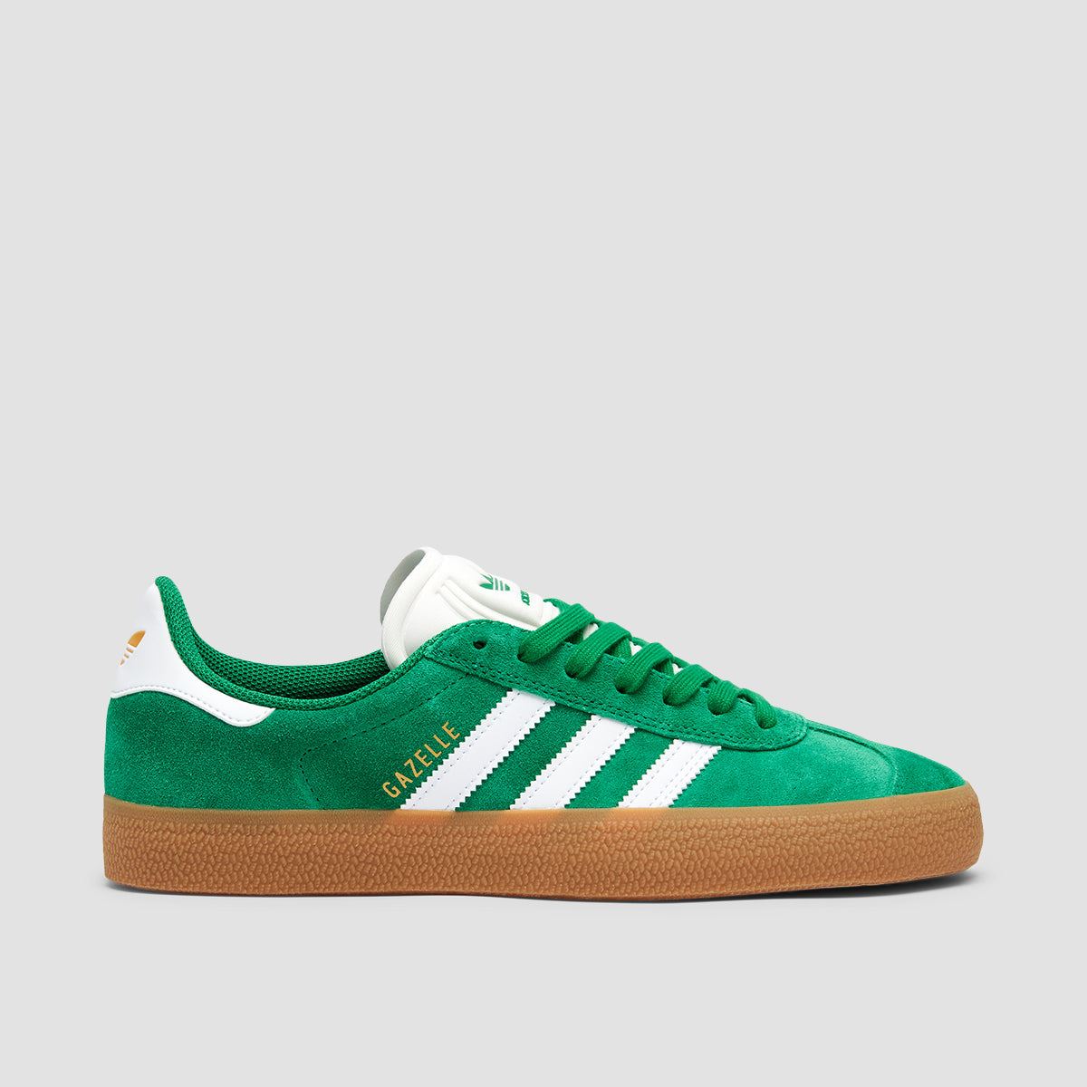 adidas Gazelle ADV Shoes Green Cloud White Gold Metallic