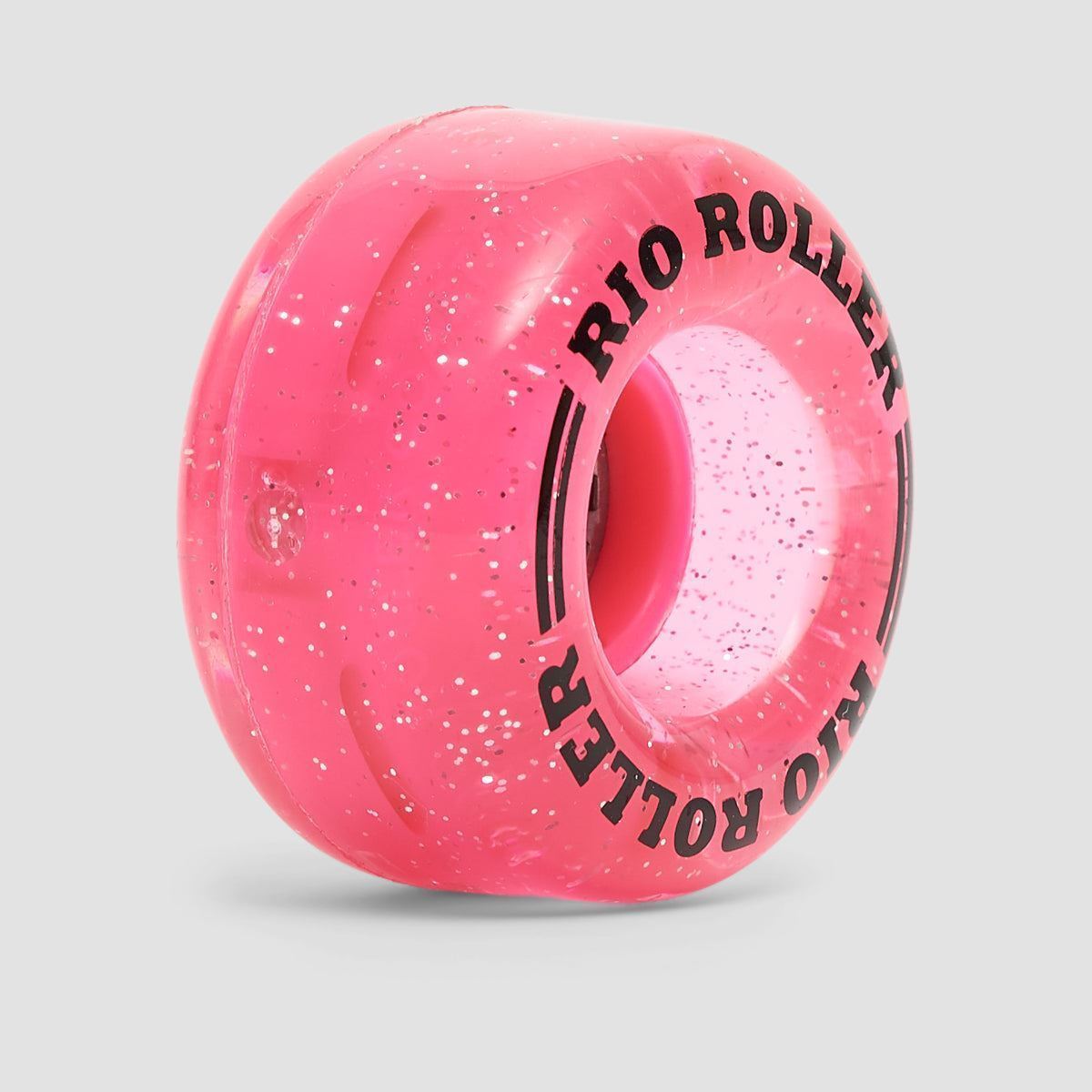 Rio Roller Light Up Wheels x4 Pink Glitter 58mm