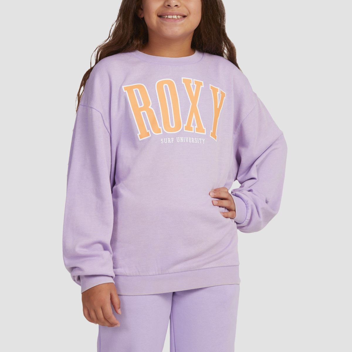 Roxy Butterfly Parade Crew Sweat Purple Rose - Girls