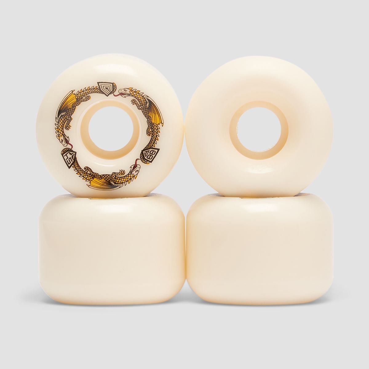 Powell Peralta Dragon Formula 88A A2 Skateboard Wheels Off White 54x39