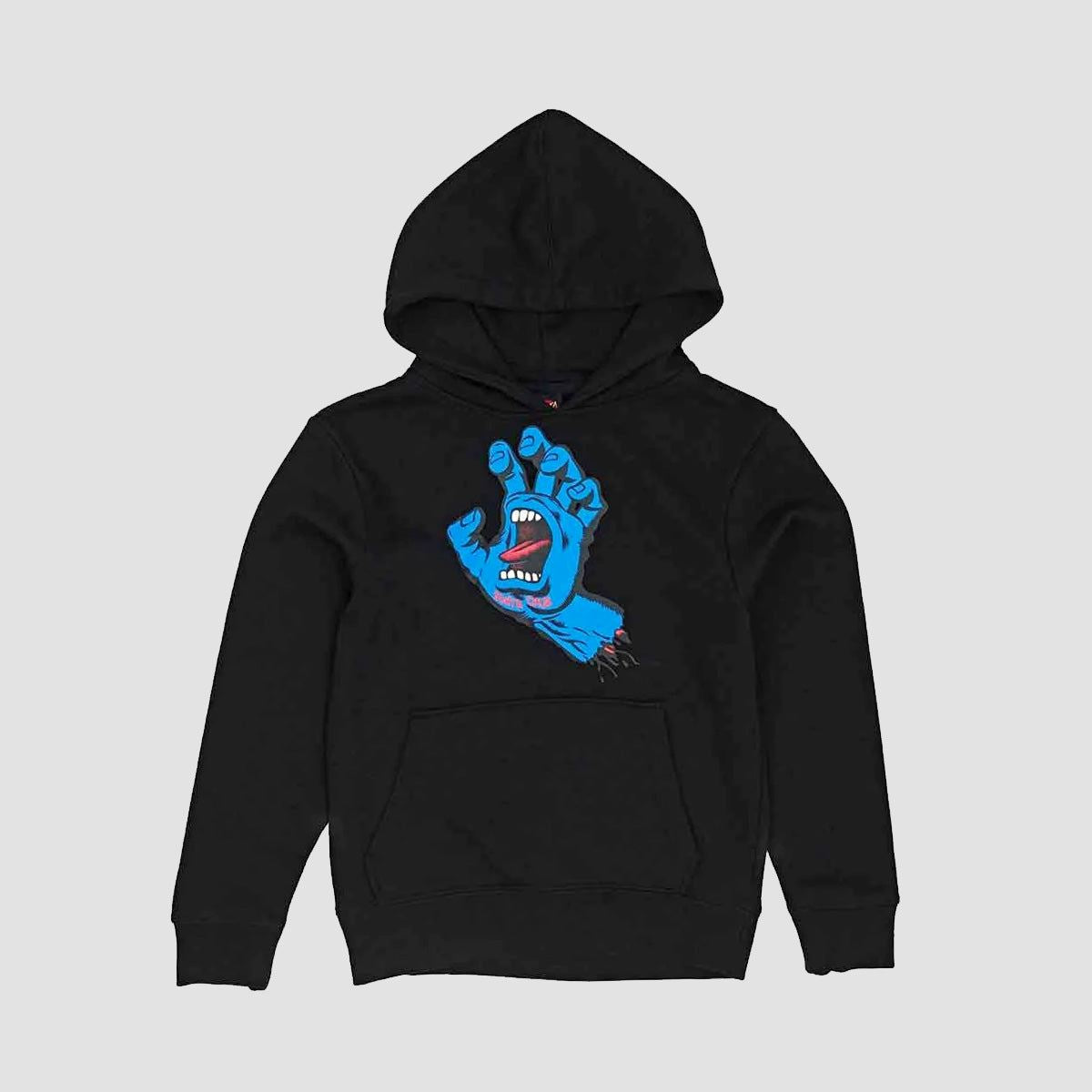 Santa Cruz Screaming Hand Pullover Hoodie Black - Kids