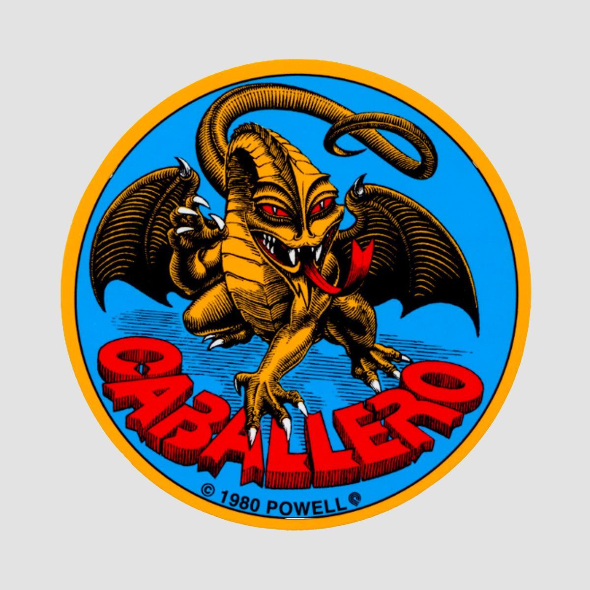 Powell Peralta Bones Brigade Cab Original Dragon Sticker 90mm