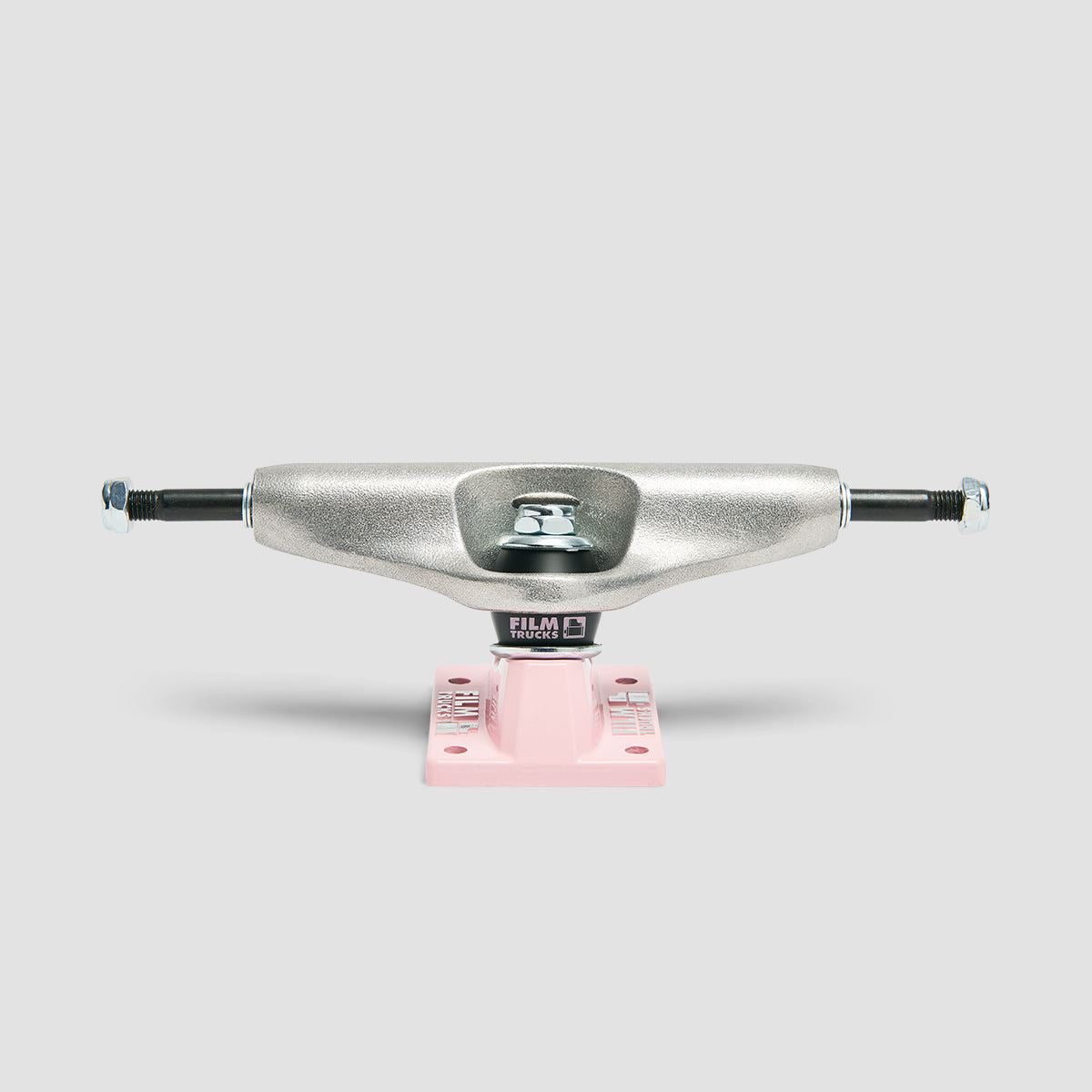 Film 5.25 Skateboard Trucks 1 Pair Pink Marshmallow Baseplate - 8"