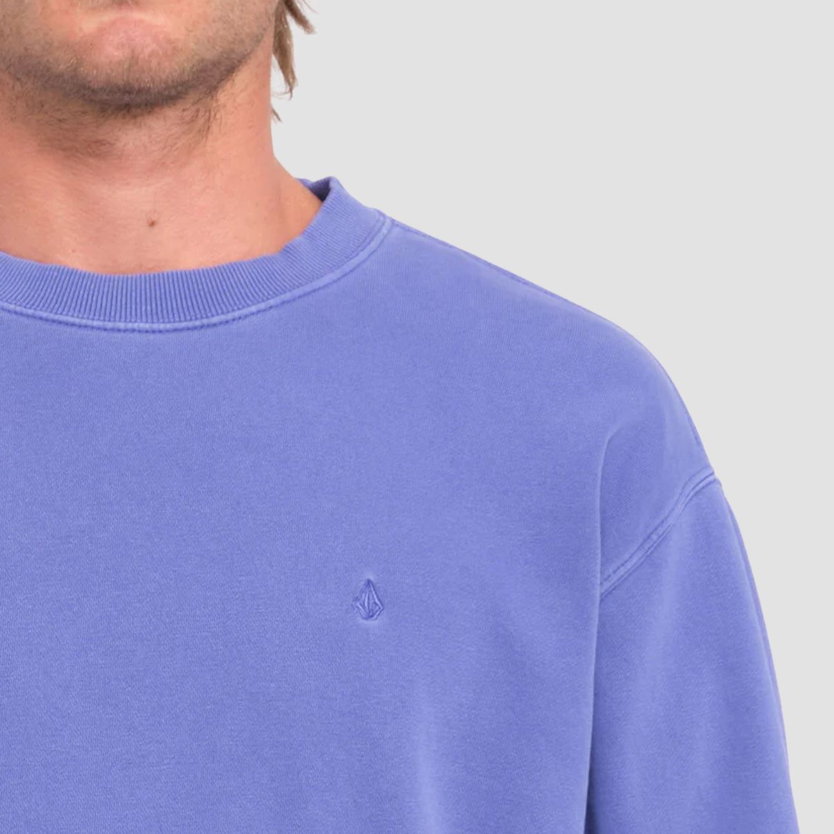 Volcom Single Stone PW Crew Sweatshirt Ballpoint Blue