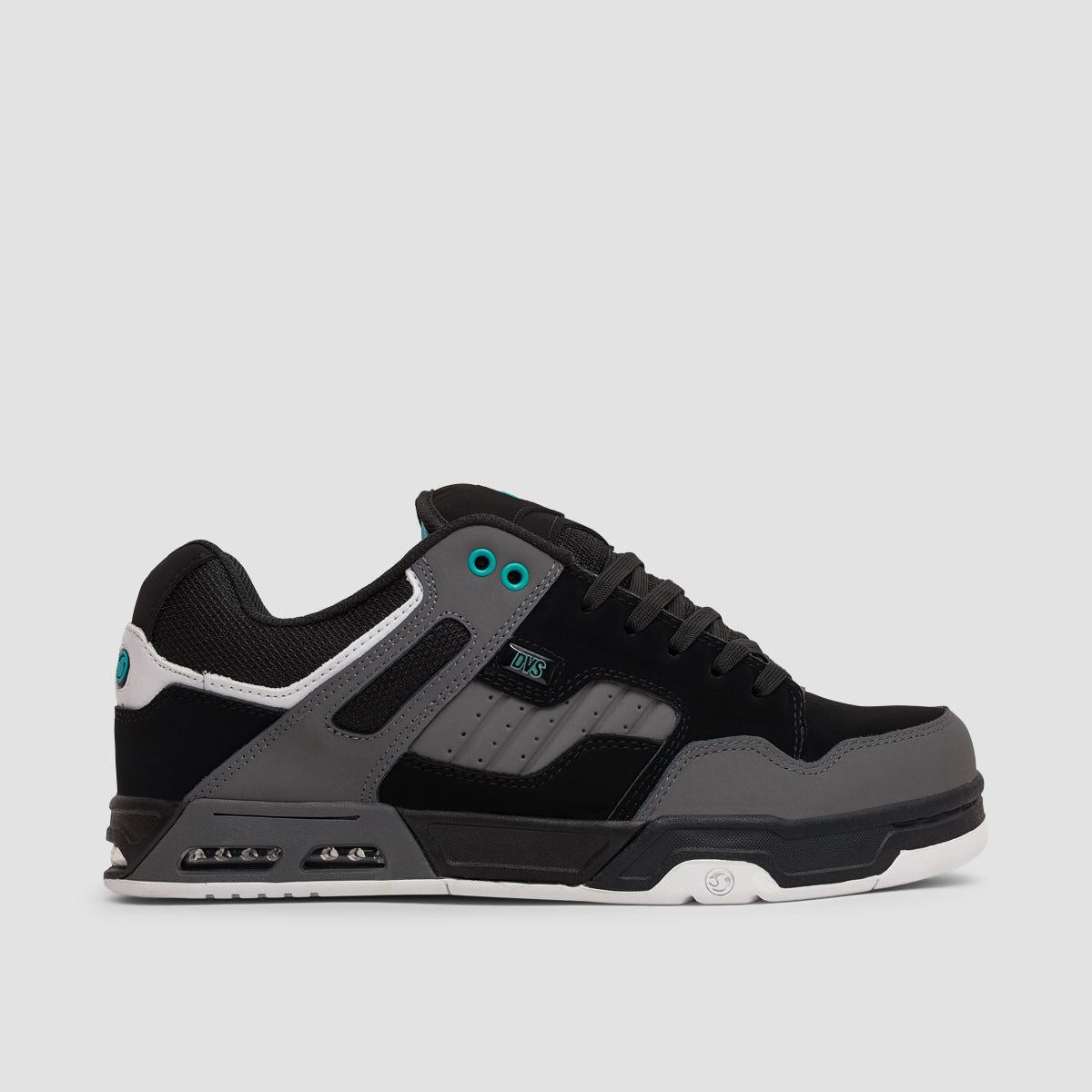 DVS Enduro Heir Shoes - Black/Charcoal/Turquoise Nubuck