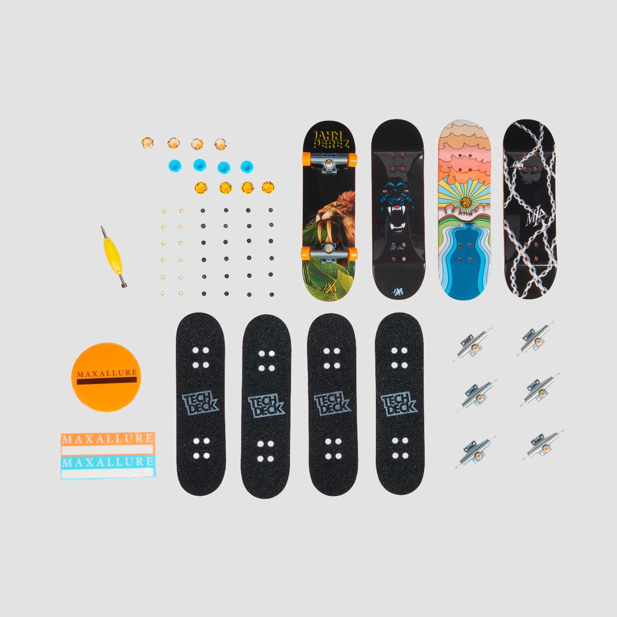 Tech Deck 96mm Fingerboard 4Pack - Maxallure