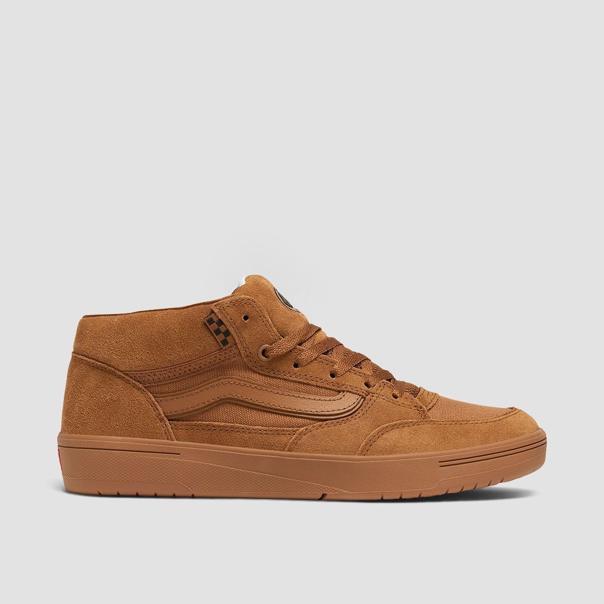 Vans Skate Zahba Mid Top Shoes Brown Gum