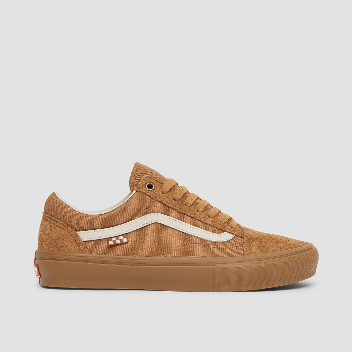 Tan vans clearance with gum sole