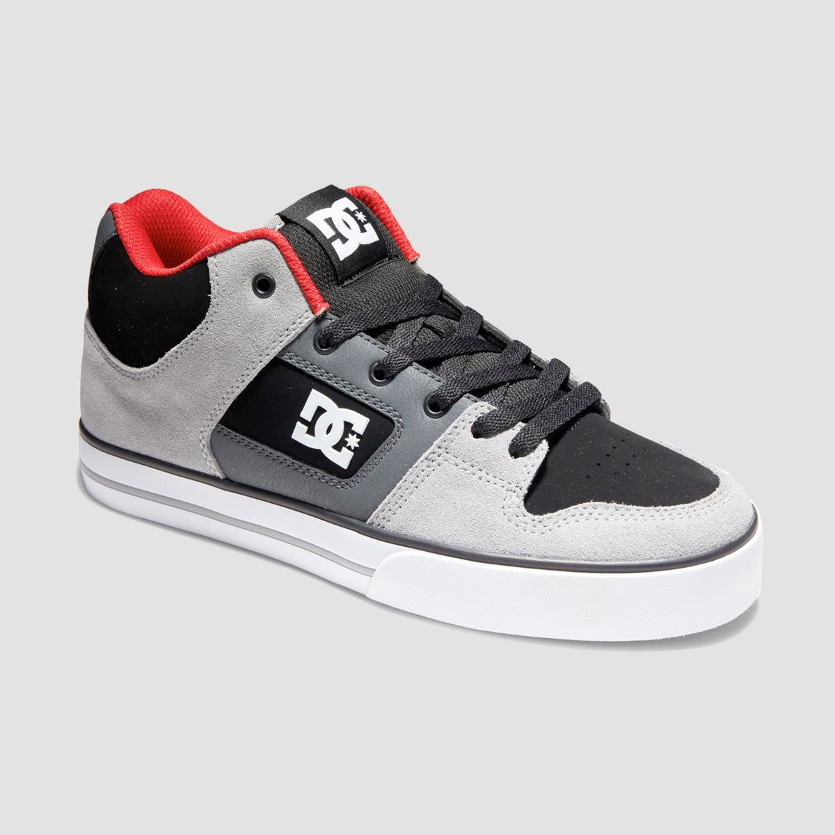 DC Pure Mid Shoes - Black/Grey/Red