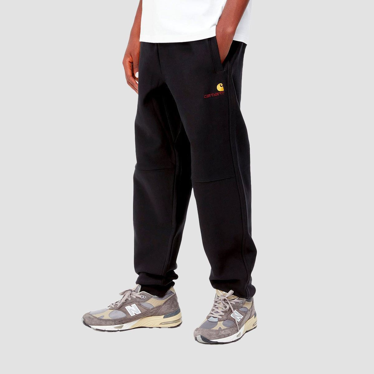 Carhartt WIP American Script Jogging Pants Black