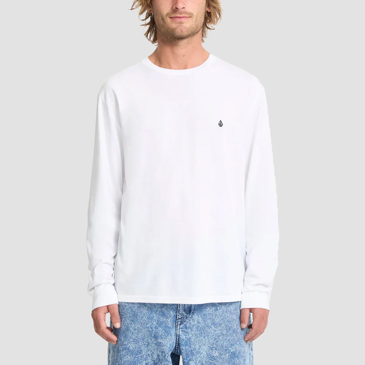 Volcom Stone Blanks Longsleeve T-Shirt White