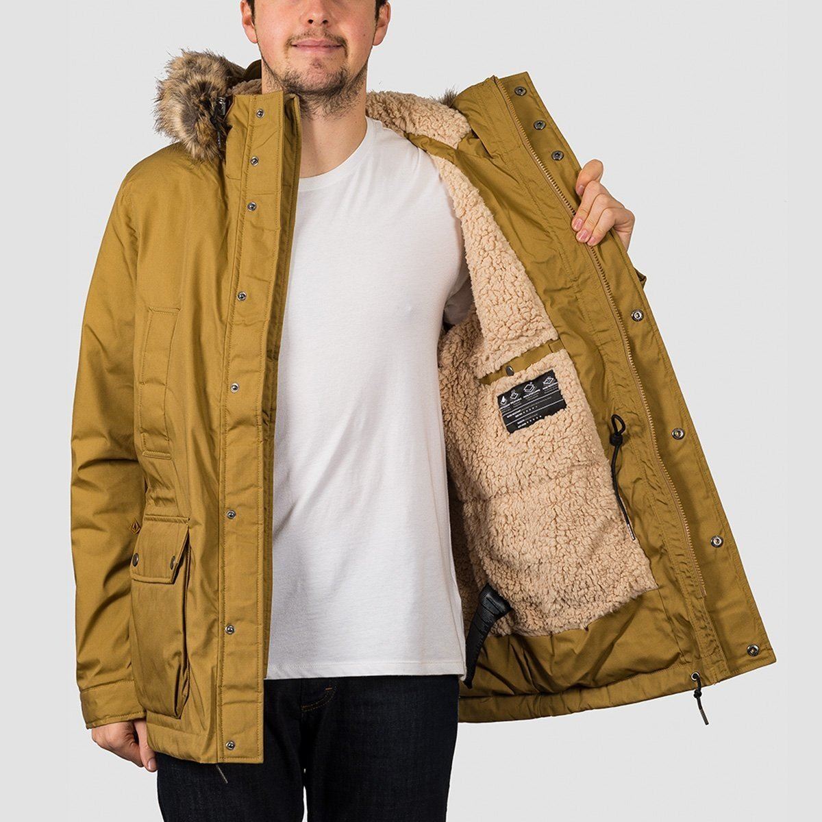 Volcom Lidward 5K Jacket Dark Khaki