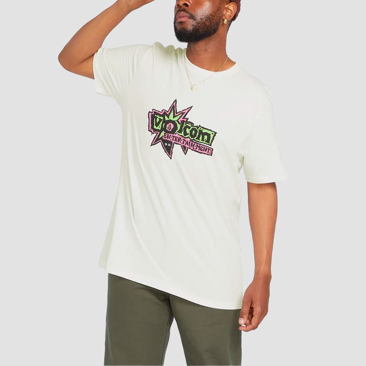Volcom V Ent Fat Tony T-Shirt Off White