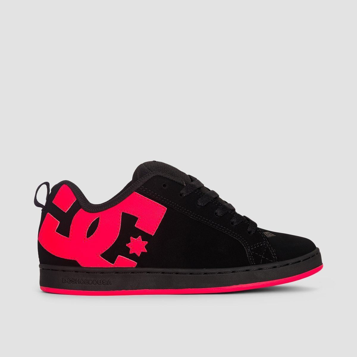 DC Court Graffik Shoes - Black/Hot Pink - Womens
