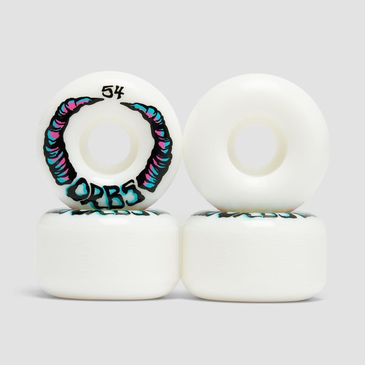 Welcome Orbs Apparitions Round 99A Skateboard Wheels White 54mm