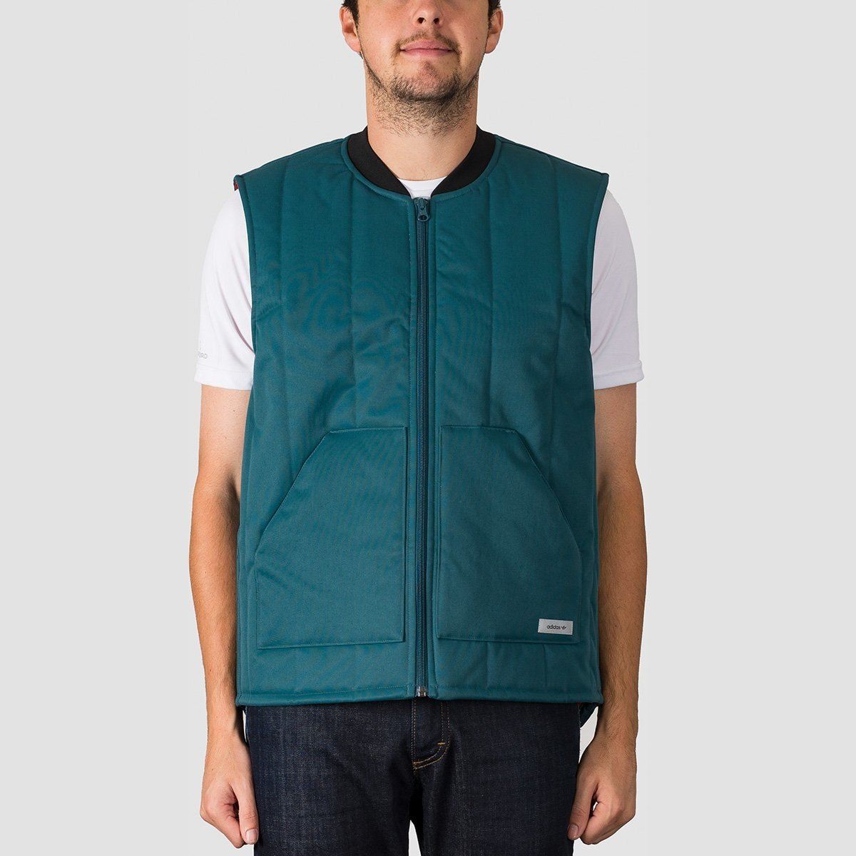 adidas Workwear Vest Jacket Viridian/Power Red/Noble Indigo S18