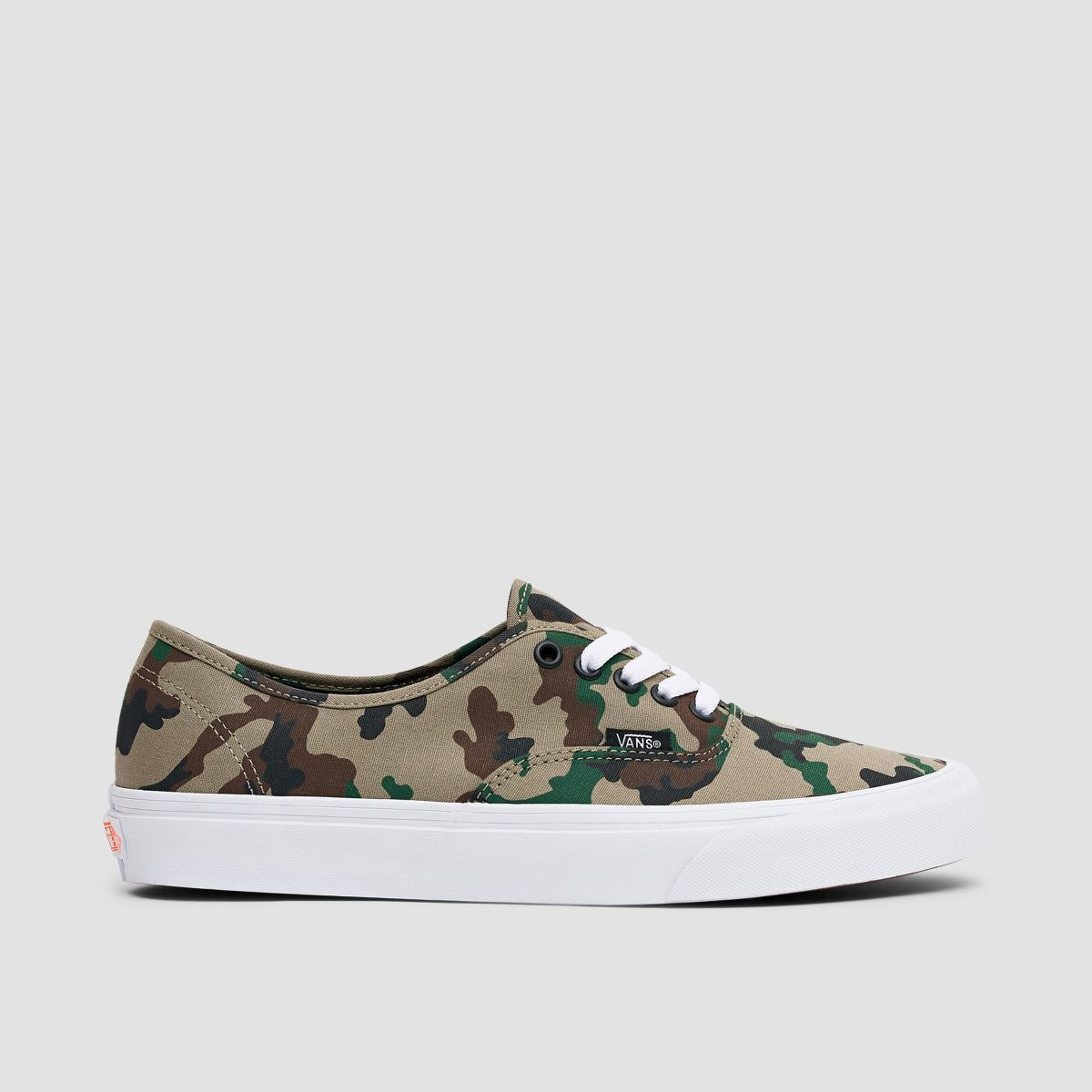 Vans Authentic Shoes Camo Olive/White - Main Image
