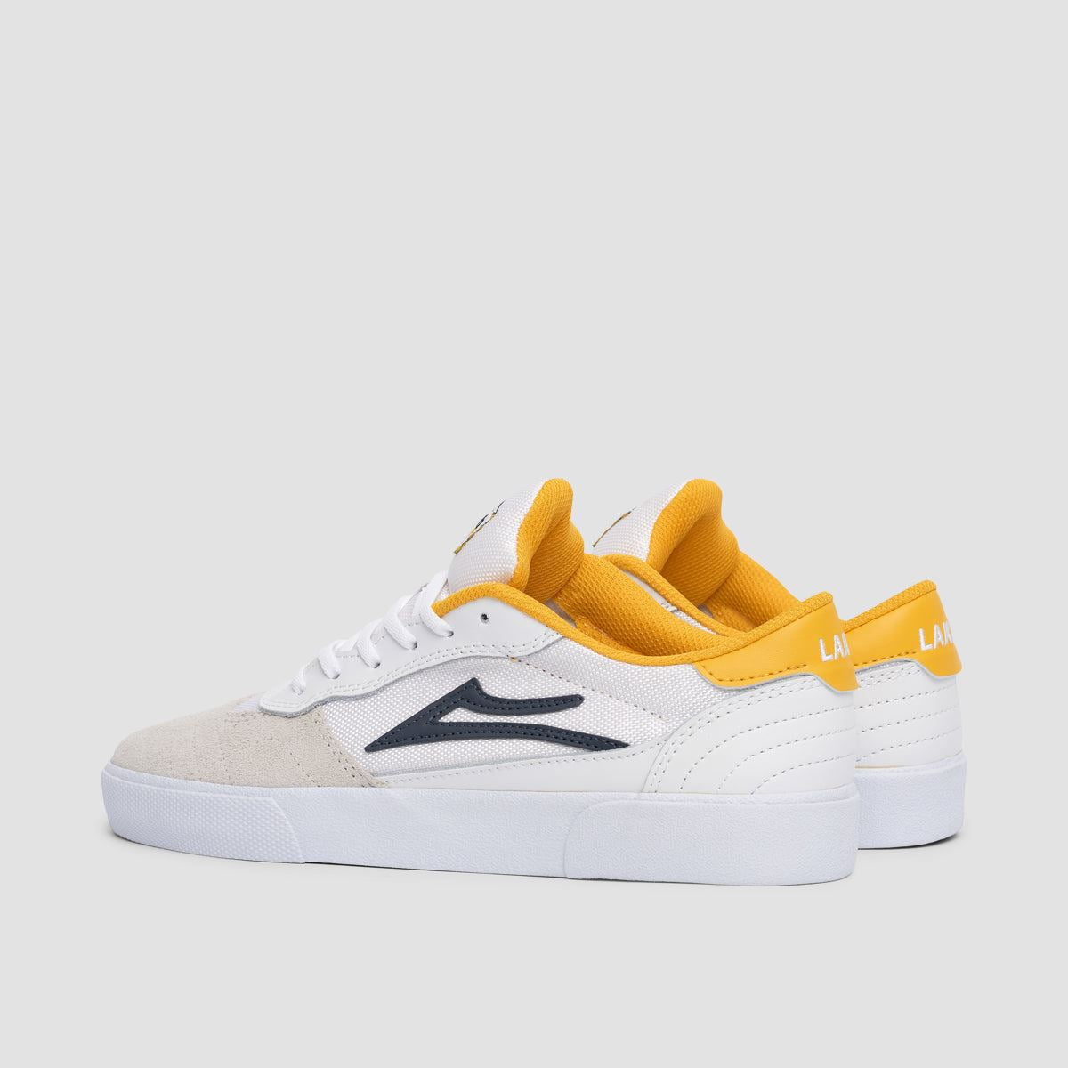 Lakai Cambridge Manch Shoes - White/Navy Suede
