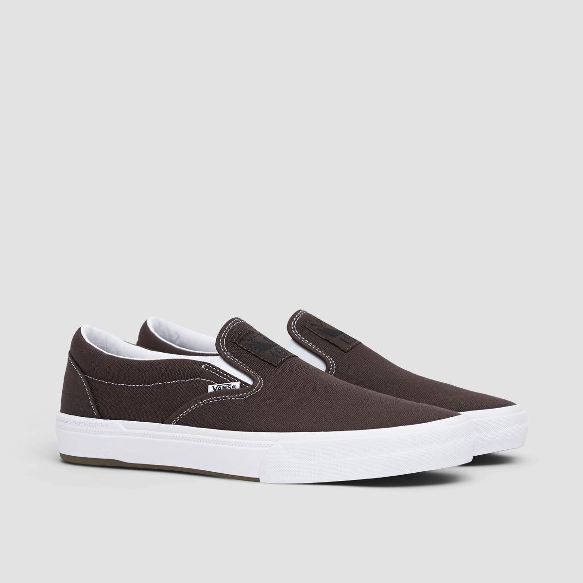 Vans BMX Slip-On Shoes - Dakota Roche Brown/White