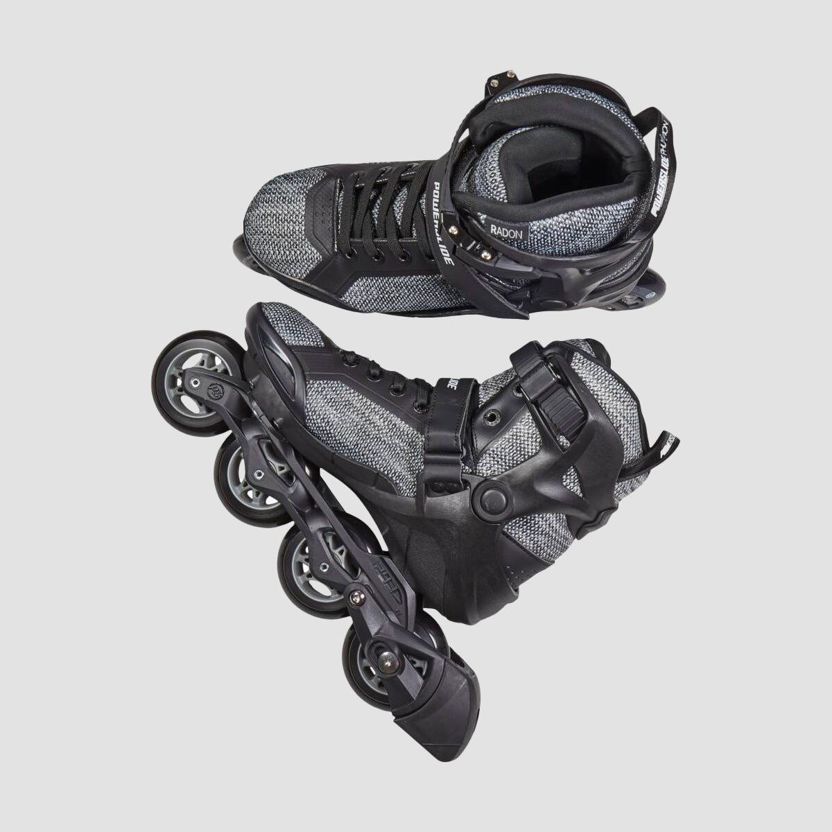 Phuzion Radon Black White 80 Fitness Inline Skates Black/Grey