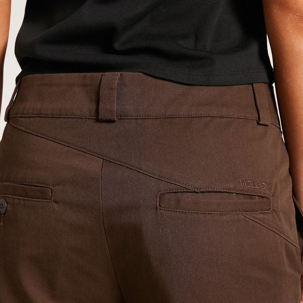 Volcom Whawhat W.E.I.R.D.S.H.I.F.T. Chino Pants Dark Brown - Womens