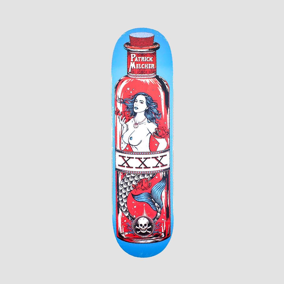 Death Patrick Melcher Mermaid Skateboard Deck Blue - 8.25"
