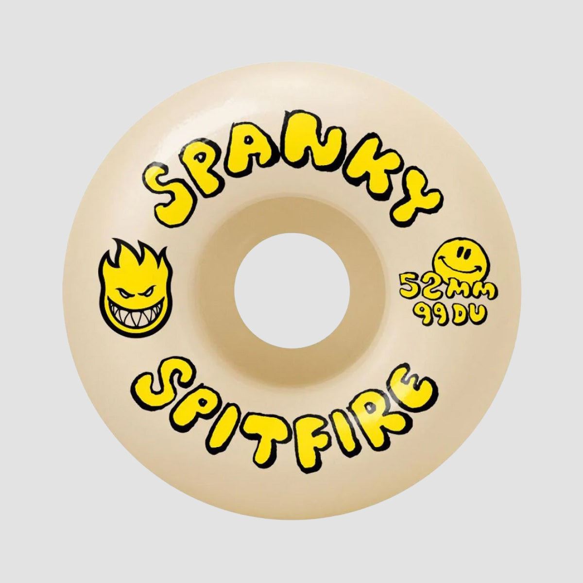Spitfire Formula Four Spanky Happy Classic 99DU Skateboard Wheels Natural 54mm