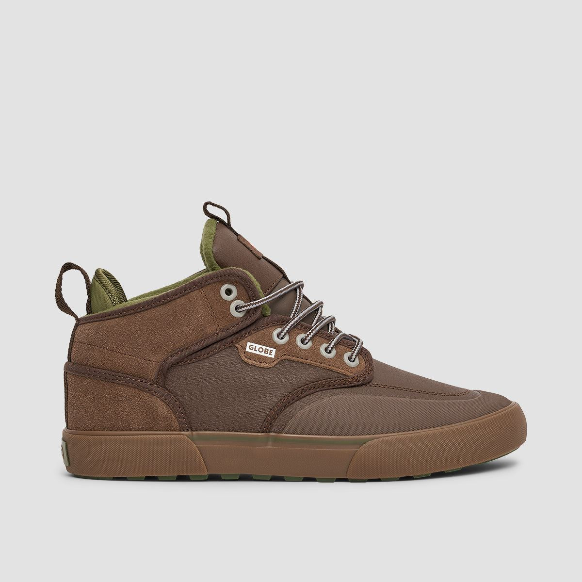 Globe Motley Mid Top Shoes - Chestnut/Olive/Summit